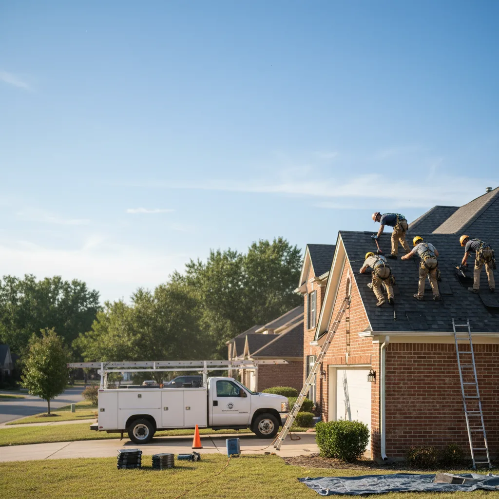 Roof Repair in Mustang